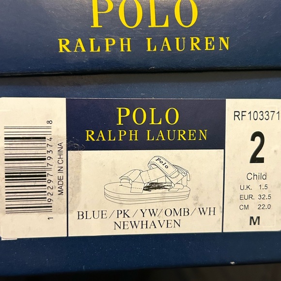 Polo Ralph Lauren Colourblock sandals! Super Cute - Picture 9 of 9